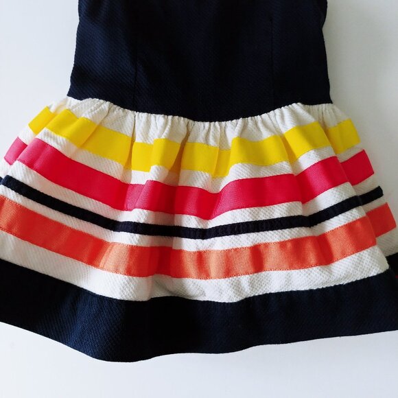 Tommy Hilfiger Textured Sleeveless Multi-Colour Stripe Dress size 3-6 Months - Picture 5 of 13